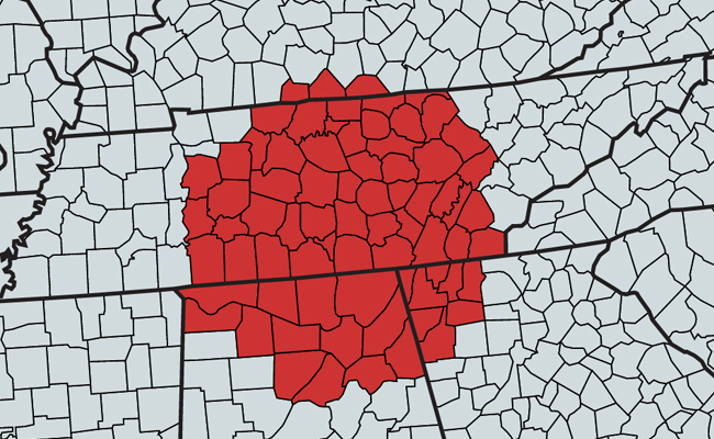 Regional Counties Map