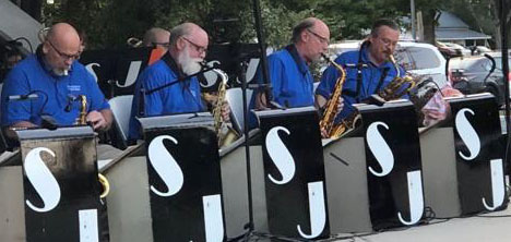 The South Jackson Street Band saxophone section
